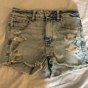 American eagle size 2 (26w) hi-rise shorties, next level stretch